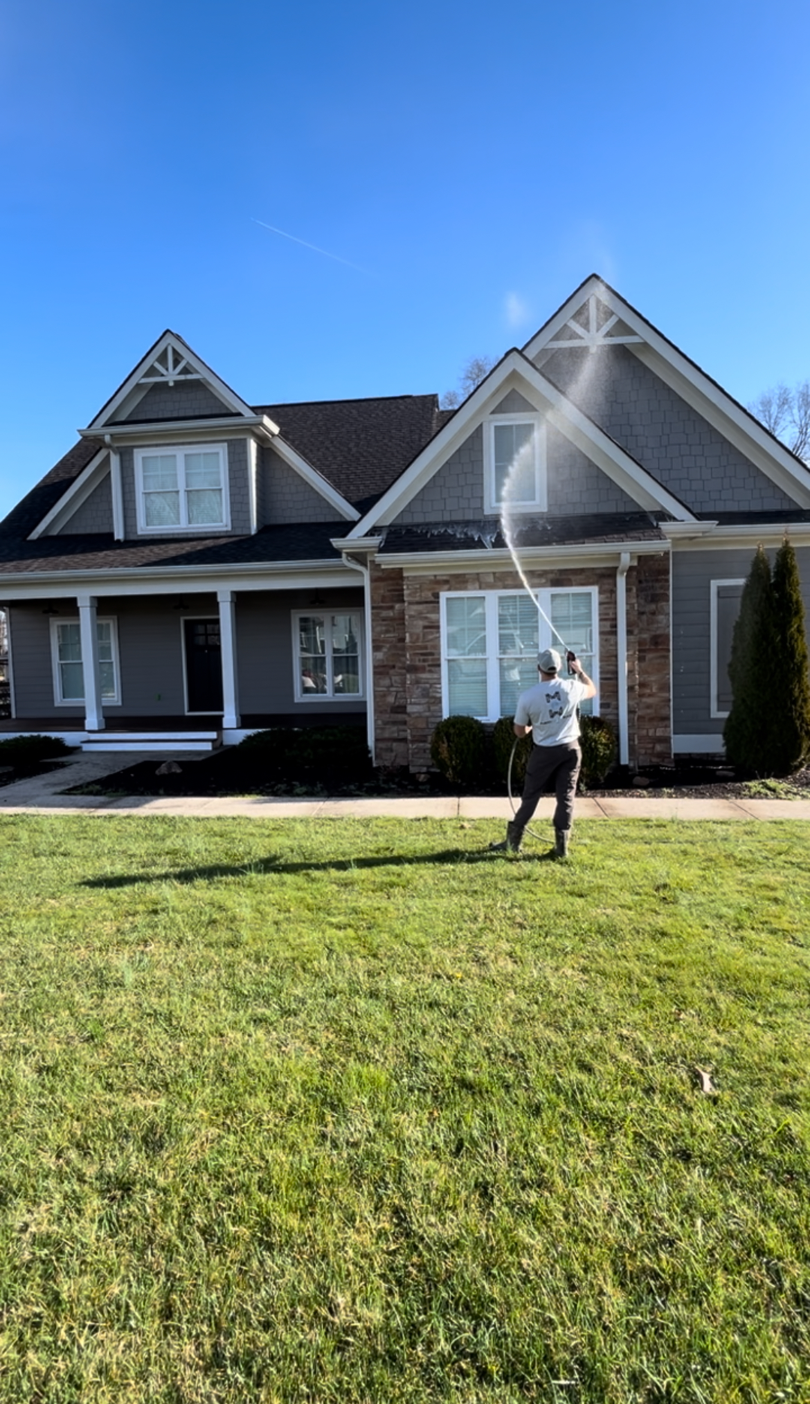 Hardie Plank House Wash